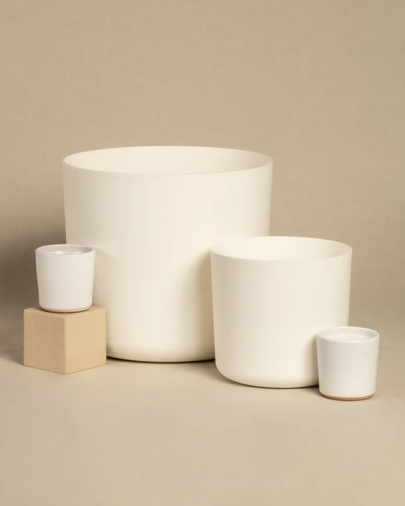 Kunststoff Topfset 'Lumi' (25, 16, 2 x 7)