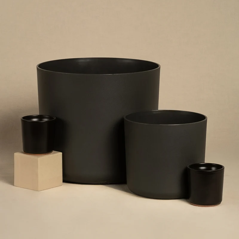 Kunststoff Topfset 'Lumi' (25, 16, 2 x 7)