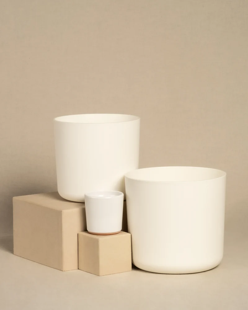 Kunststoff Topfset 'Lumi' (18, 16, 7)
