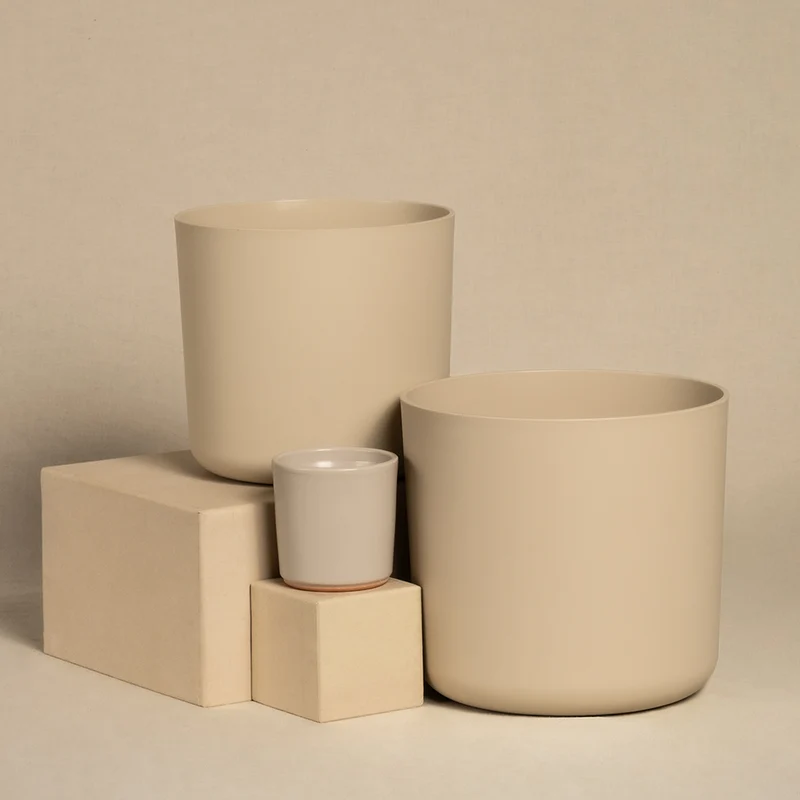 Kunststoff Topfset 'Lumi' (18, 16, 7)