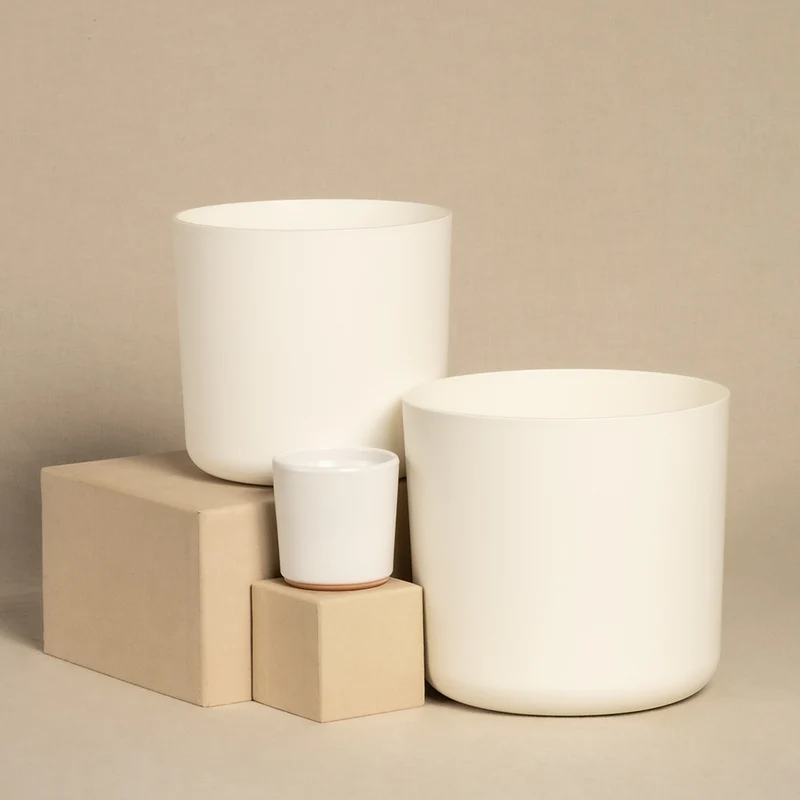 Kunststoff Topfset 'Lumi' (18, 16, 7)