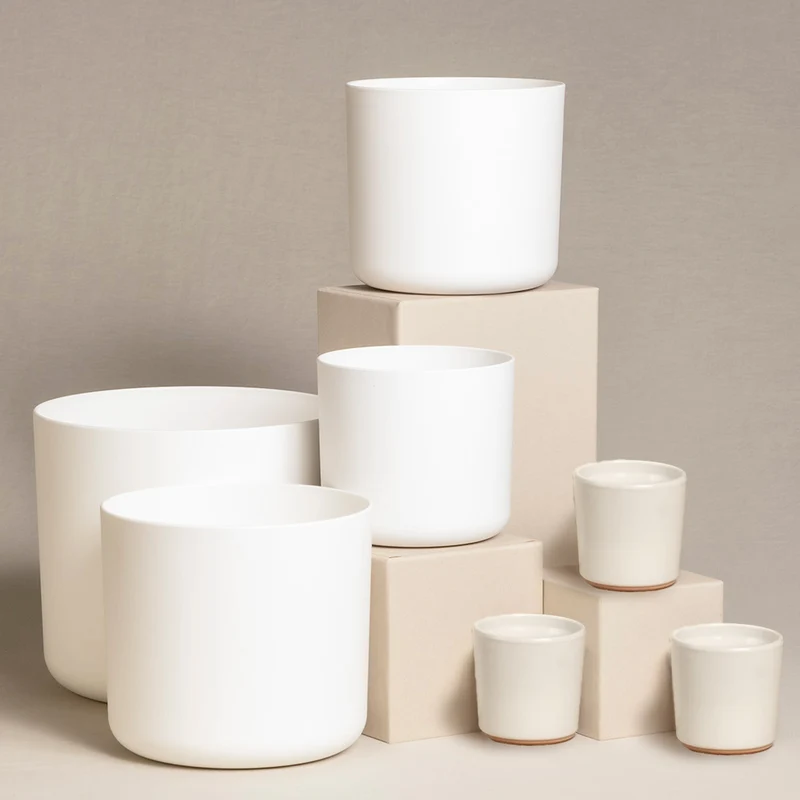 Kunststoff Topfset 'Lumi' (25, 18, 16, 14, 3 x 7)