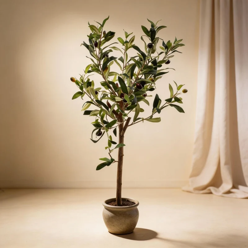 Olivenbaum im Topf, 65 cm – Künstliche Pflanze