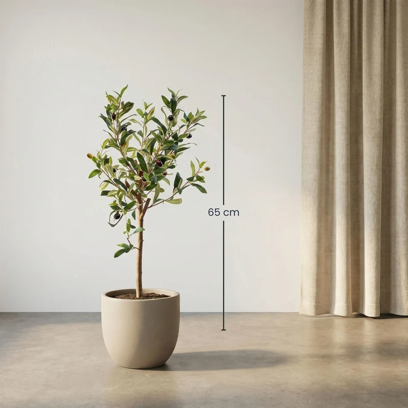 Olivenbaum im Topf, 65 cm – Künstliche Pflanze