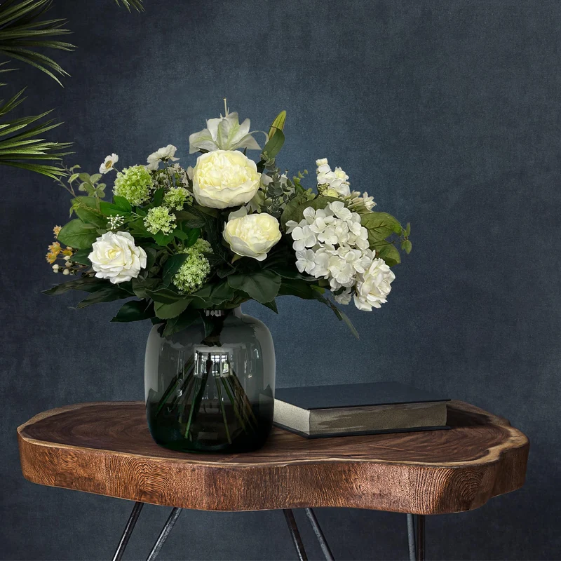 Kunstblumen - Bouquet M - White Dream - 60 cm
