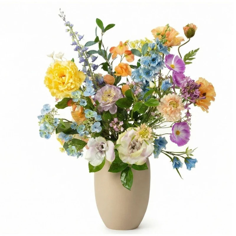 Kunstblumenstrauß - Soft Spring Deluxe - Real Touch - 18 Stiele - ↑ 85 cm