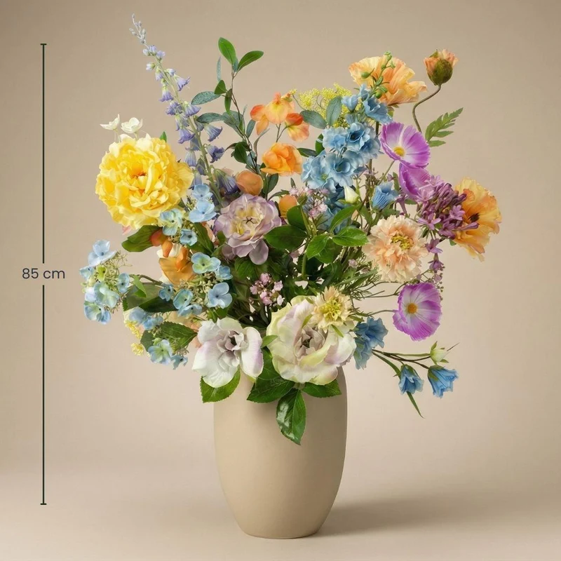 Kunstblumenstrauß - Soft Spring Deluxe - Real Touch - 18 Stiele - ↑ 85 cm