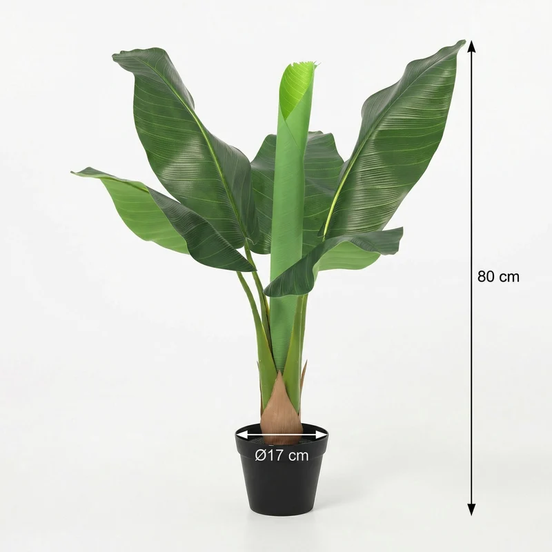 Künstliche Bananenpflanze Musa - (80cm,150cm,180cm)
