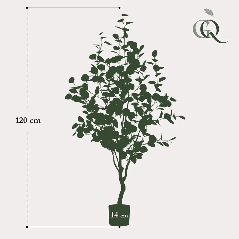 Kunstpflanze - Eucalyptusbaum - Blauer Gummibaum in den Größen 120cm, 180cm