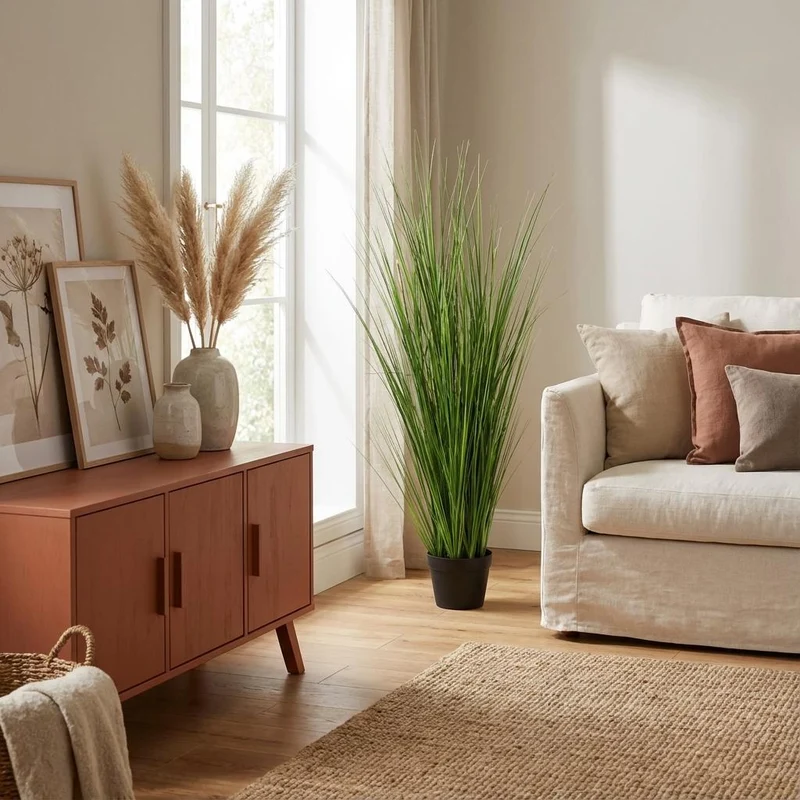 Kunstpflanze Onion Gras - 130cm