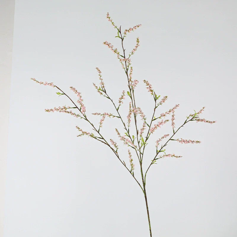 Künstliche Weidenzweige 108 cm, Real-Touch, Weiß/Pink, Hochzeitsdekoration, Blumengestecke, Innendekoration