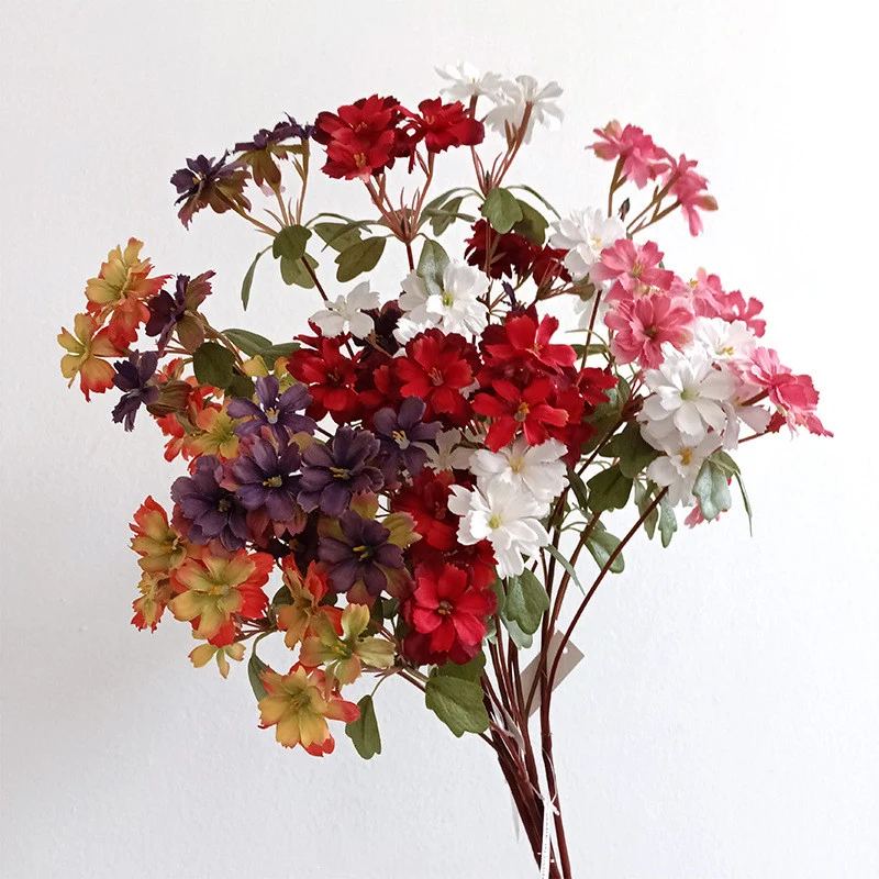 Künstliche Seiden-Nelken in Herbstfarben, 75 cm, realistisch für Hochzeiten, Dekoration, Gästeblumen, Brautsträuße, langlebig