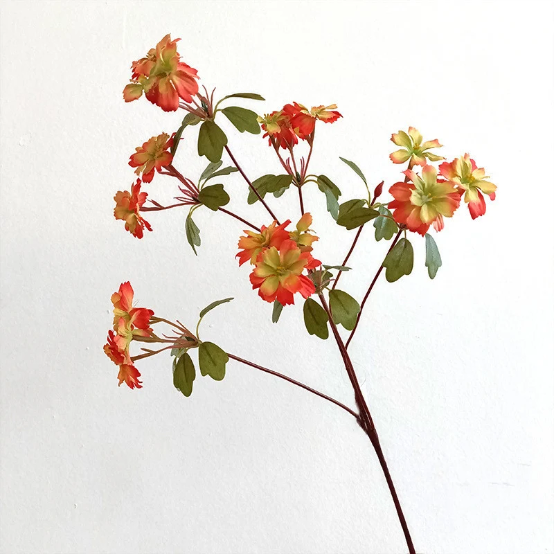 Künstliche Seiden-Nelken in Herbstfarben, 75 cm, realistisch für Hochzeiten, Dekoration, Gästeblumen, Brautsträuße, langlebig