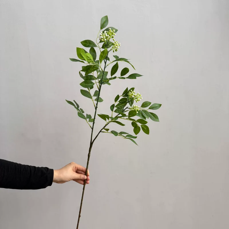 Künstliche Ulmenblätter und Buchenblätter, 86 cm, realistisch, herbstlich, ideal für Hochzeiten, Innendekoration, Floristen, Einzelhandel