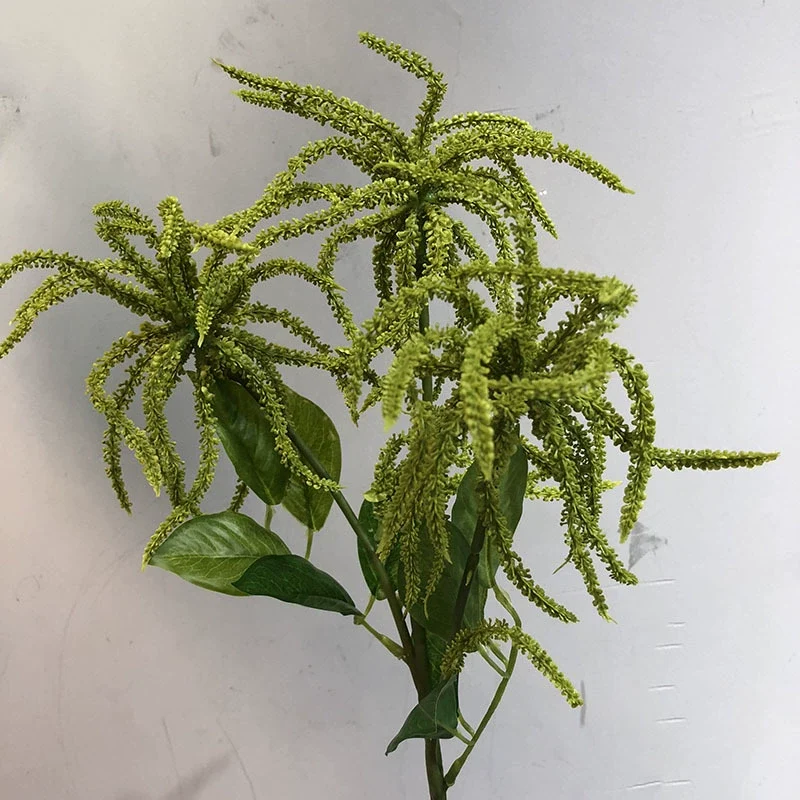 Künstliche Glyzinienfrüchte, 55 cm, Echtes Tastgefühl, Grün/Weiß, Hochzeitsdeko, Blumenarrangements, Innenraumgestaltung
