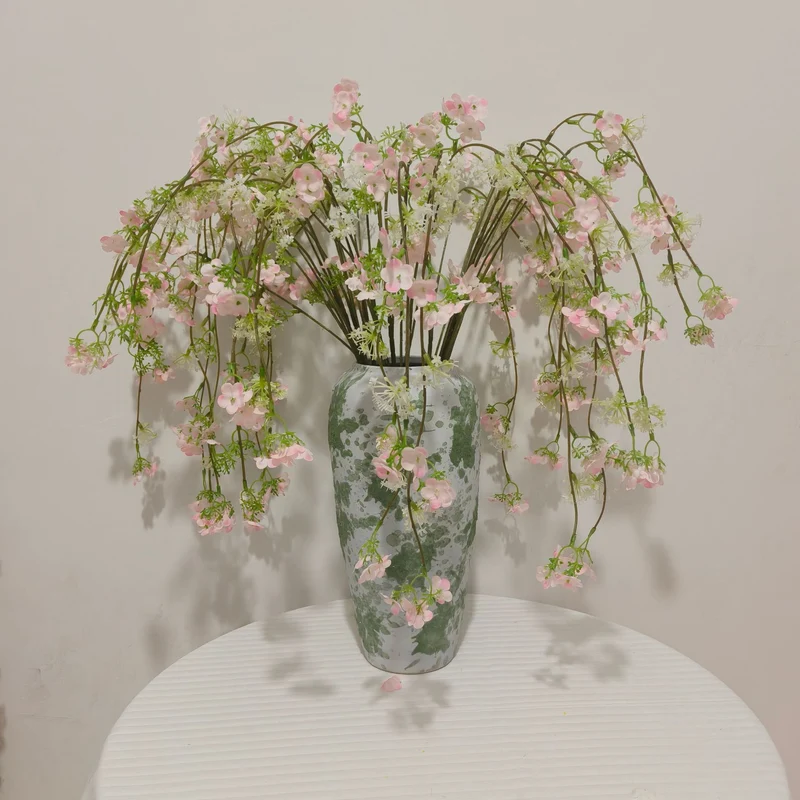 Künstliche Hängeblumen 5er Set, 93 cm lang, Lebensechte Blütenzweige für Dekoration, Hochzeit, Gastronomie & Floristik, pflegeleicht