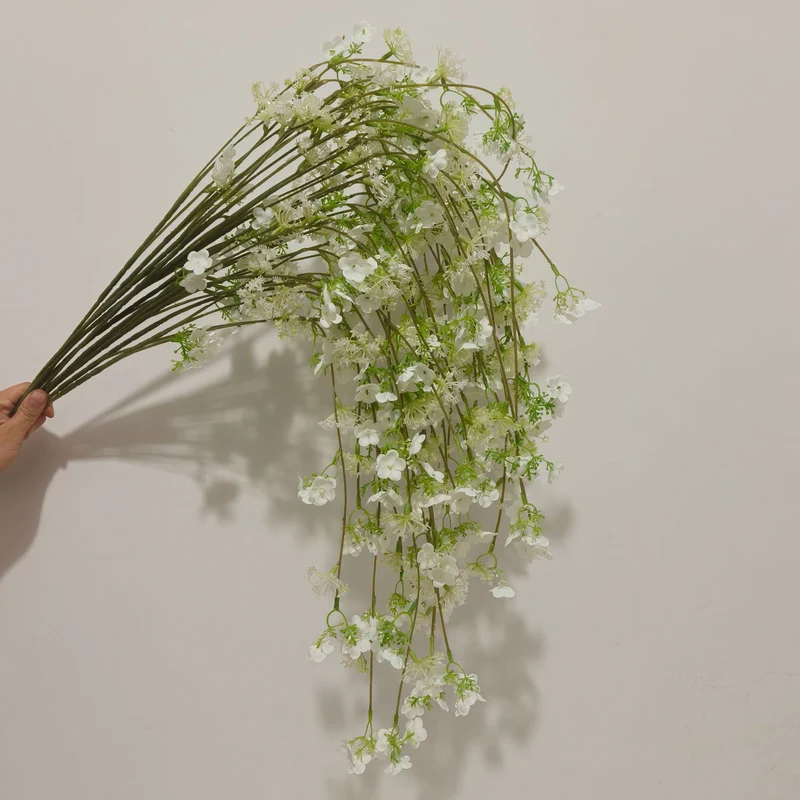 Künstliche Hängeblumen 5er Set, 93 cm lang, Lebensechte Blütenzweige für Dekoration, Hochzeit, Gastronomie & Floristik, pflegeleicht