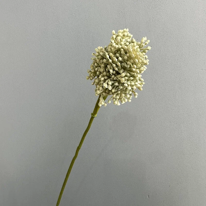 Künstlicher Allium Stiel 64 cm, Realistischer Zierlauch Dekozweig, Hochwertige Kunstblume für Vase, Hochzeit & Floristik, Langlebige Deko