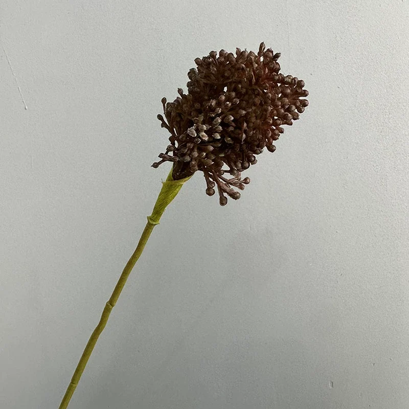 Künstlicher Allium Stiel 64 cm, Realistischer Zierlauch Dekozweig, Hochwertige Kunstblume für Vase, Hochzeit & Floristik, Langlebige Deko