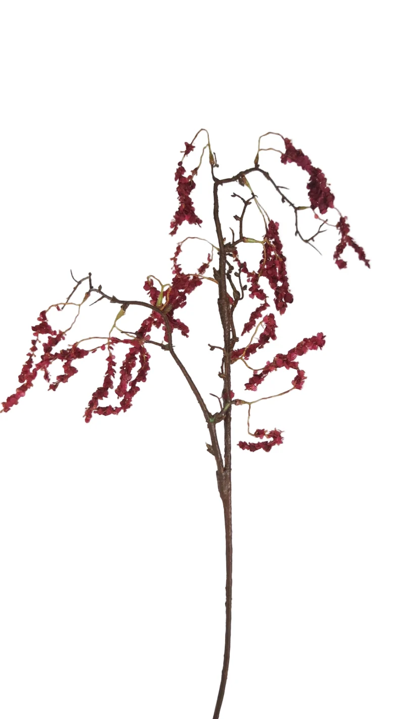 Amarant künstlich 90 cm - 1 Zweig - Rot