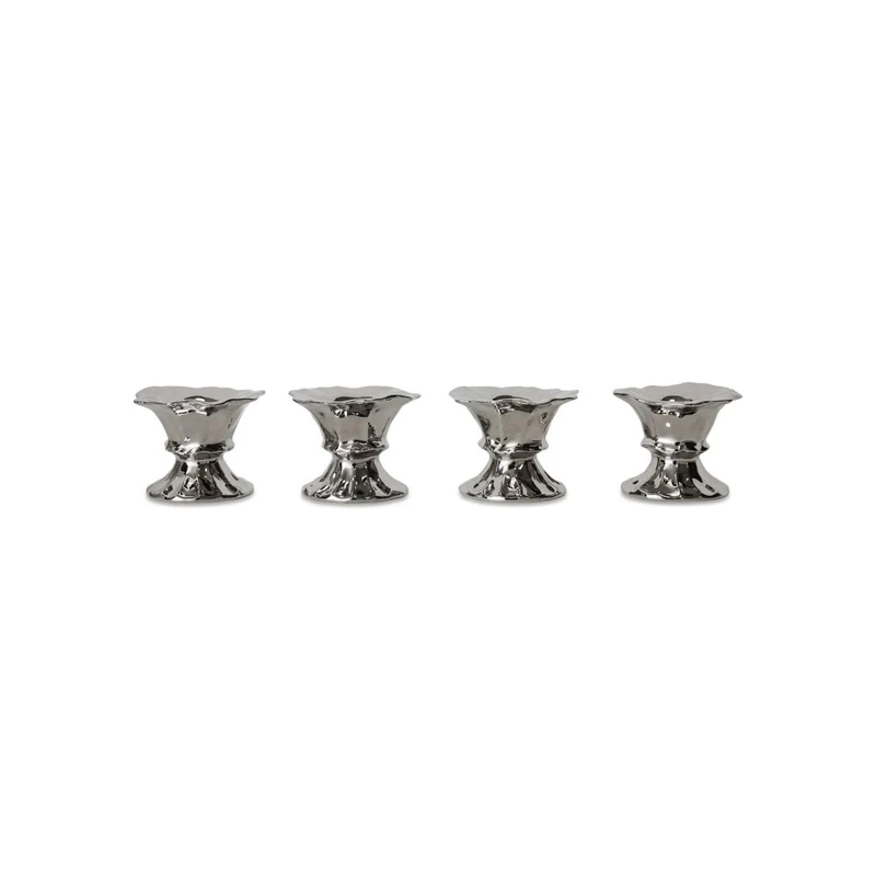 Eierbecher 4er-Set Chrome Egg Cups New Classics - HKliving