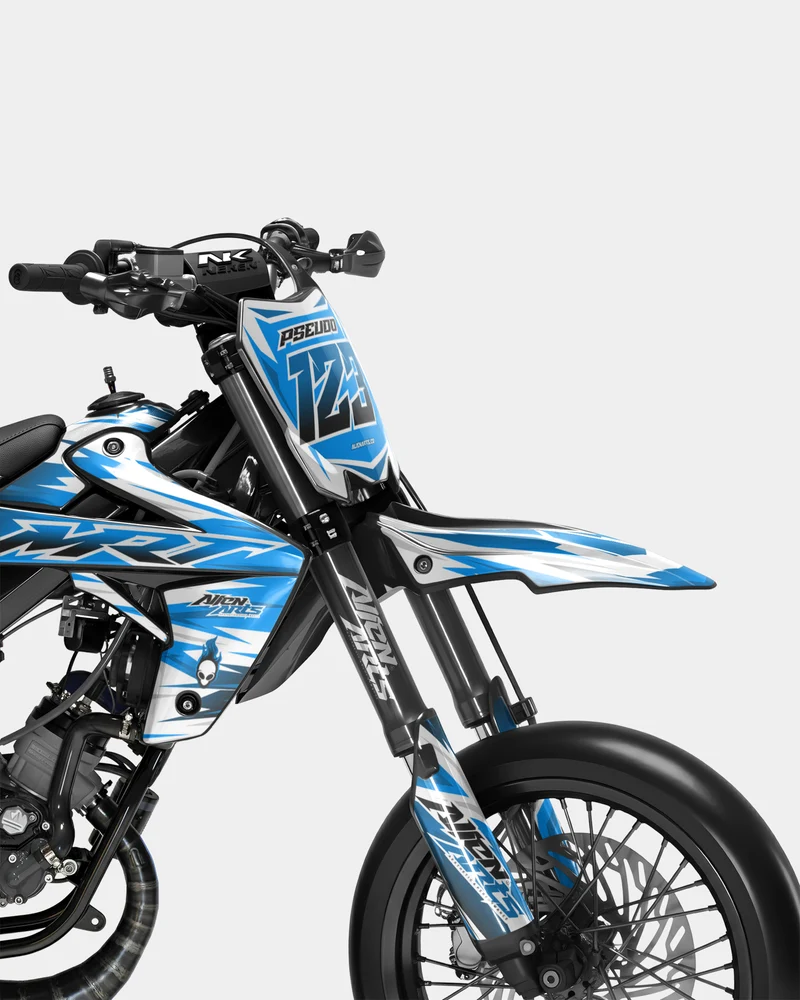 ONYX - Kit deco RIEJU 50cc - Bleu