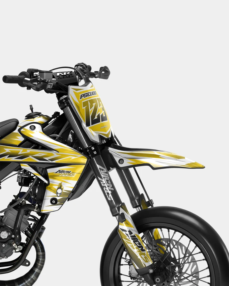 ONYX - Kit deco RIEJU 50cc - Jaune Foncé