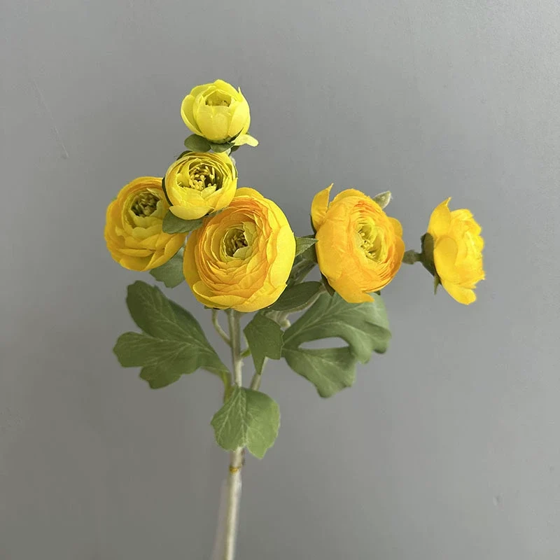 Künstliche 7-Kopf Camellia Blume, 47 cm, realistisch, in 8 Farben, ideal für Hochzeiten, Veranstaltungen, Café-Dekoration, langlebig, pflegeleicht