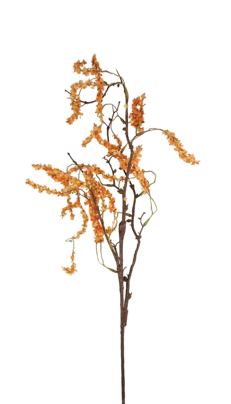 Amarant künstlich 90 cm - 1 Zweig - Orange