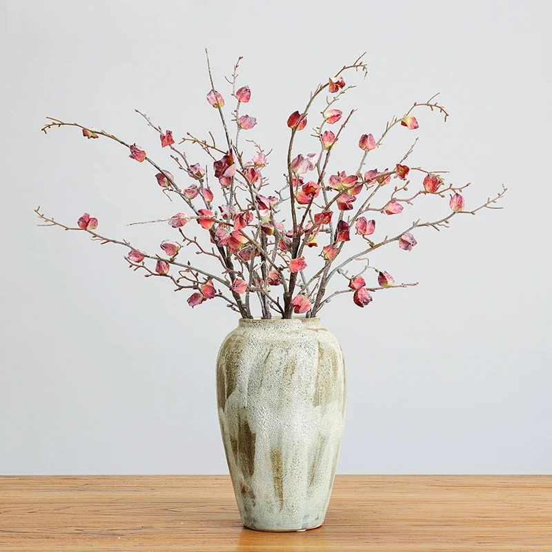 Winterliche, frostige Kunstblumen Zweig-Dekoration 75cm, realistisch, in 5 Farben, ideal für Hochzeiten, Cafés, Einzelhandel, langlebig und pflegeleicht