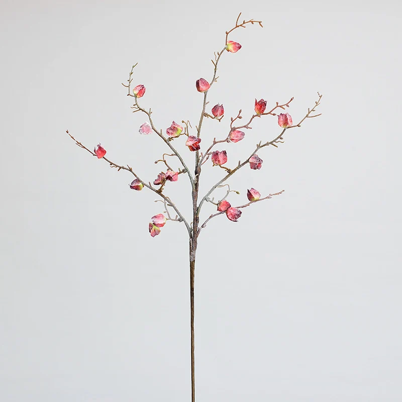 Winterliche, frostige Kunstblumen Zweig-Dekoration 75cm, realistisch, in 5 Farben, ideal für Hochzeiten, Cafés, Einzelhandel, langlebig und pflegeleicht