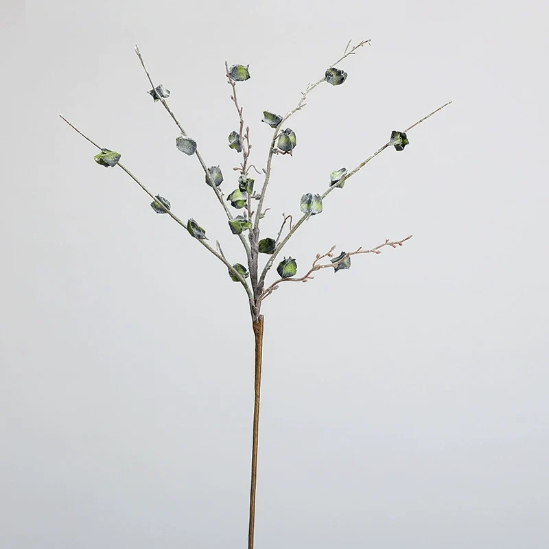 Winterliche, frostige Kunstblumen Zweig-Dekoration 75cm, realistisch, in 5 Farben, ideal für Hochzeiten, Cafés, Einzelhandel, langlebig und pflegeleicht