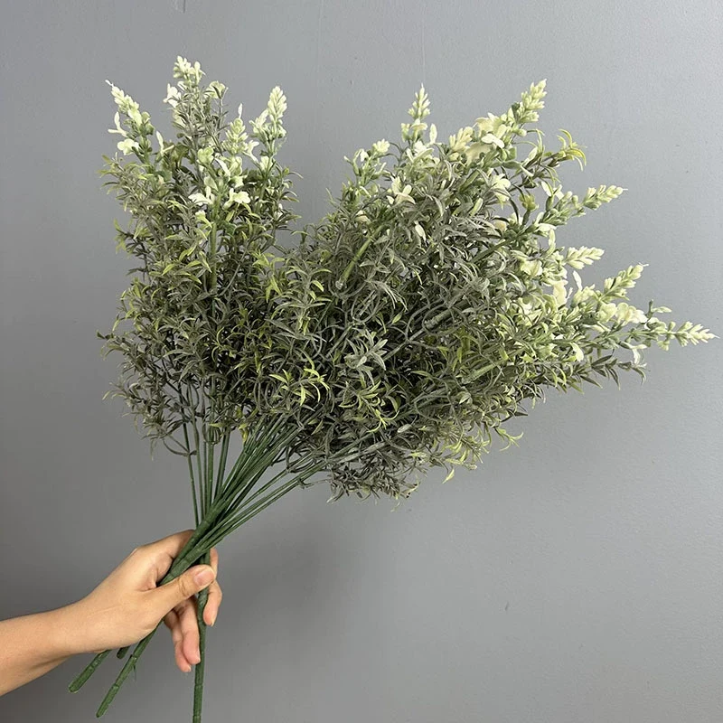 2er Set Lavendel Kunstblumen 53 cm, realistische Optik, ideal für Hochzeiten, Innendekoration, Cafés, Hotels