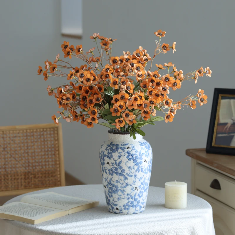 Künstliche Winterblüte 60 cm, realistisch, langlebig, ideal für Hochzeiten, Veranstaltungen, Dekoration