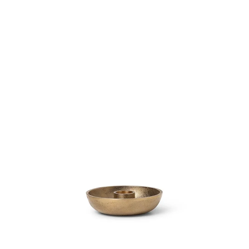 Bowl Kerzenhalter Single Messing - ferm LIVING