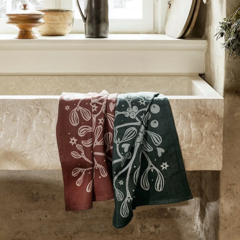 Geschirrtuch Mistletoe Sand - ferm LIVING
