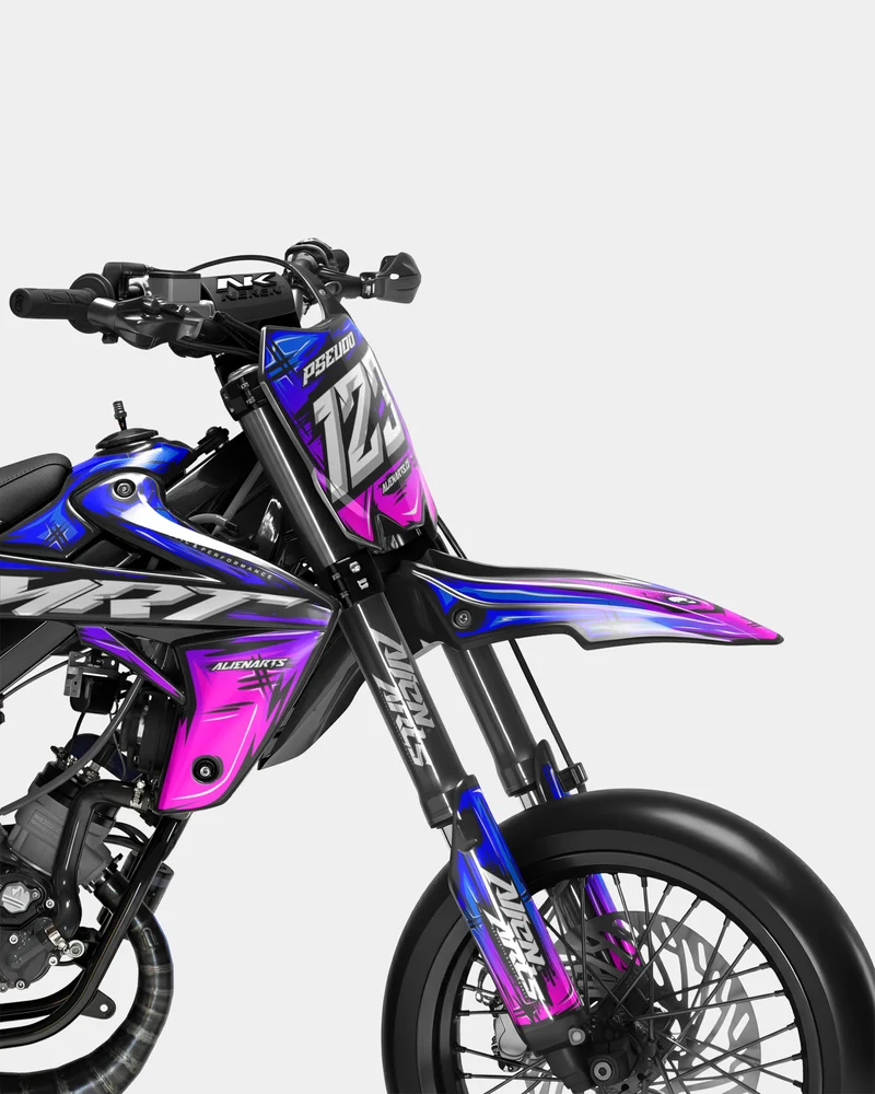 PAVO - Kit deco RIEJU 50cc - Bleu Rose