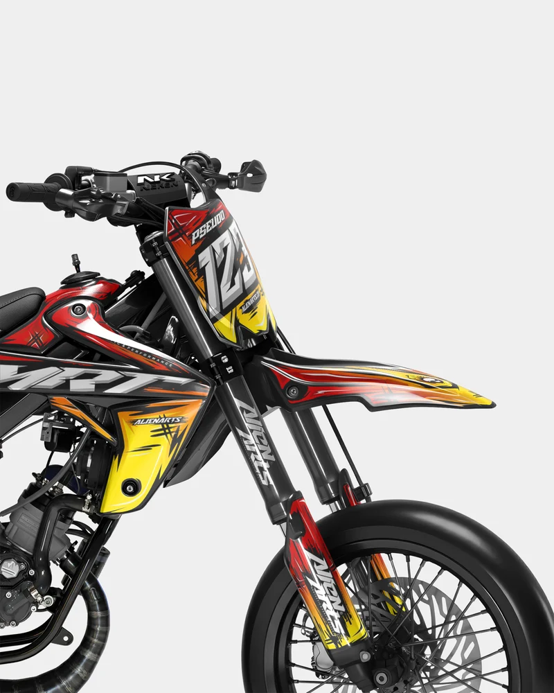PAVO - Kit deco RIEJU 50cc - Rouge Jaune