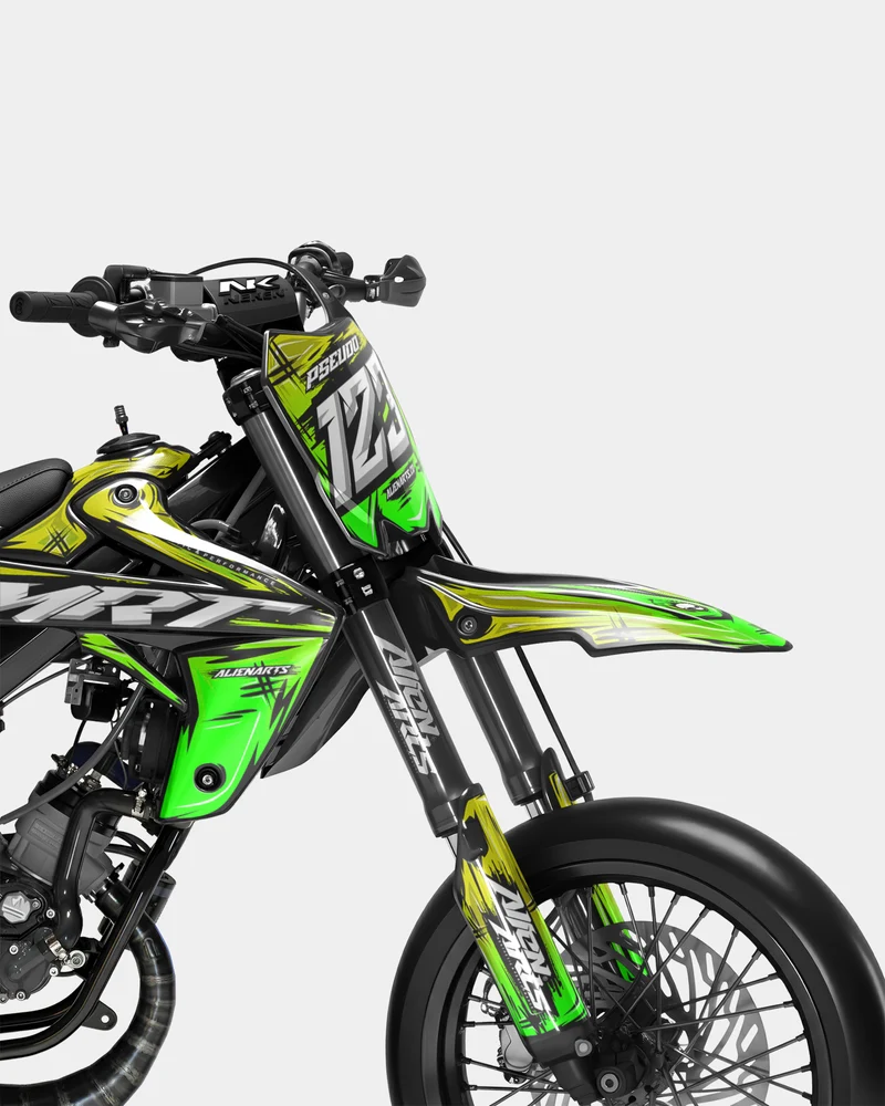 PAVO - Kit deco RIEJU 50cc - Jaune Vert