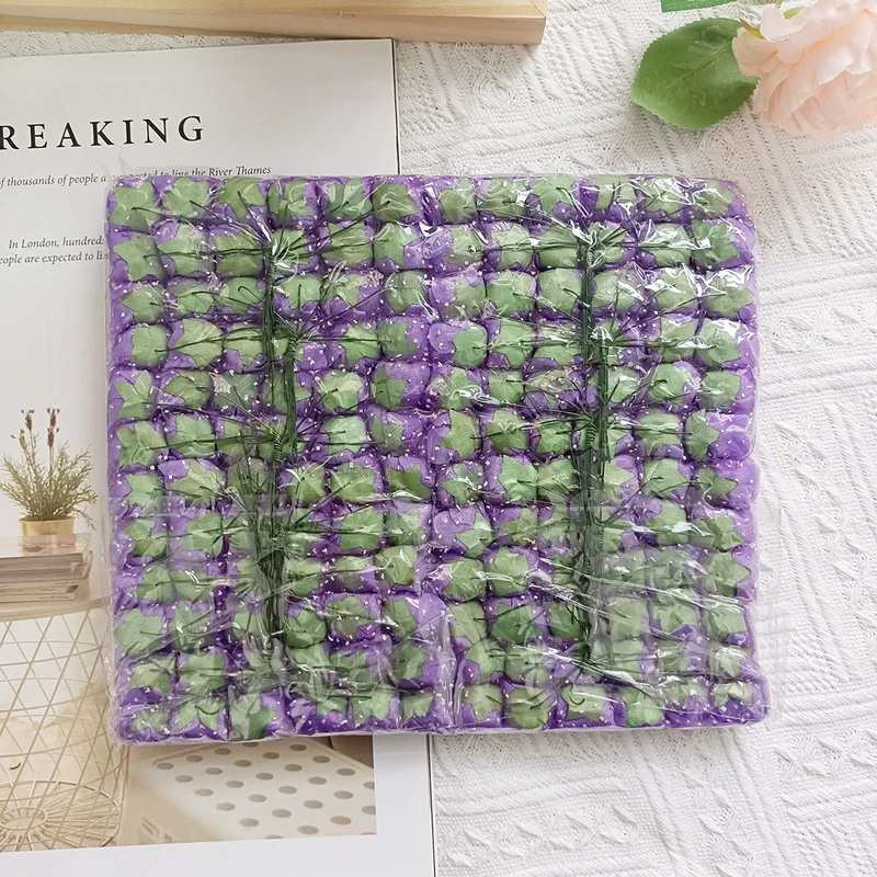 144x Mini Rosenköpfe 2,5 cm, PE Schaumrosen mit Spitze, Künstliche Blumen für Hochzeit, DIY & Gestecke, Großpackung für Floristik & Deko
