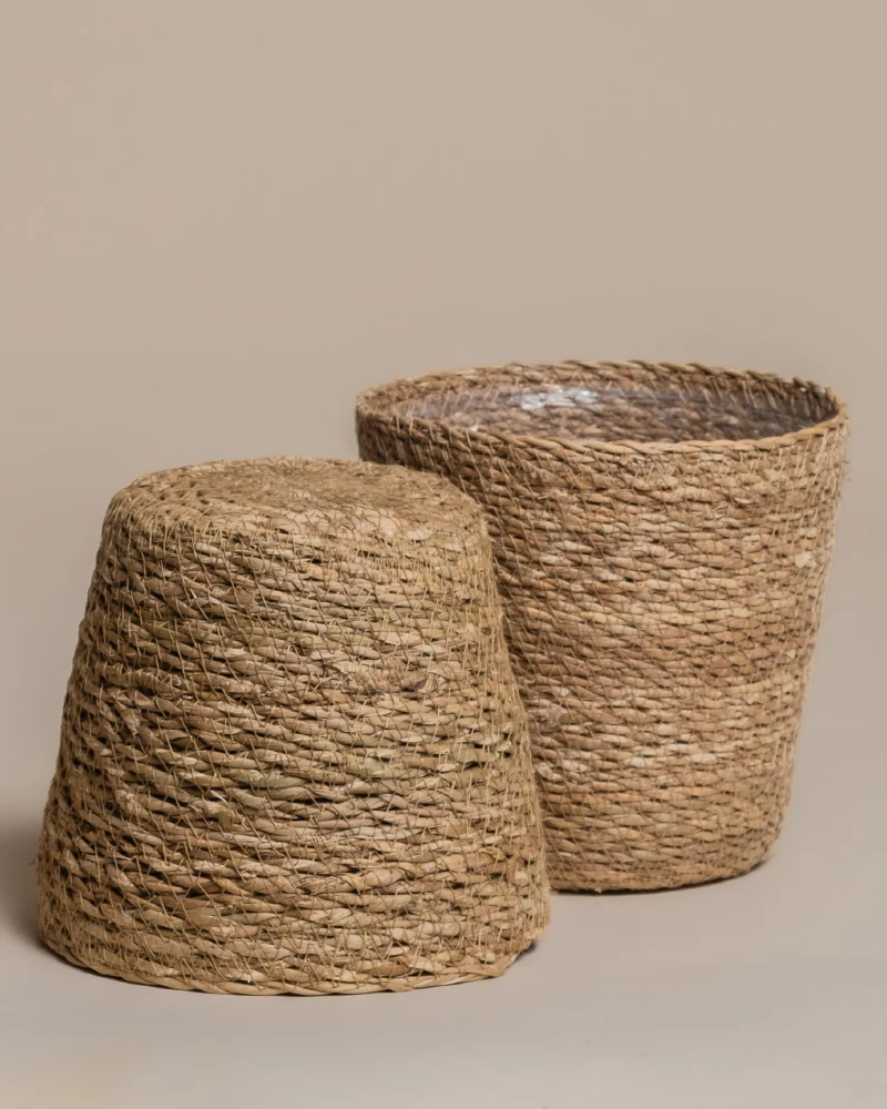 Pflanzkorb-Set aus Seegras (Kesat | 2× 16)