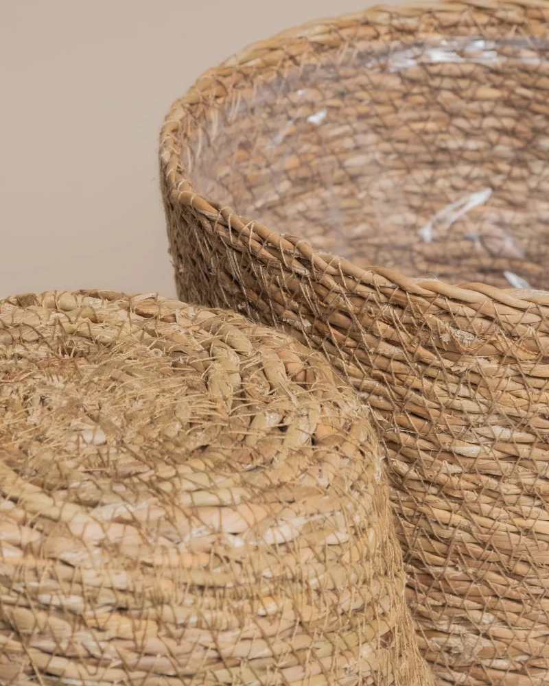 Pflanzkorb-Set aus Seegras (Kesat | 2× 16)