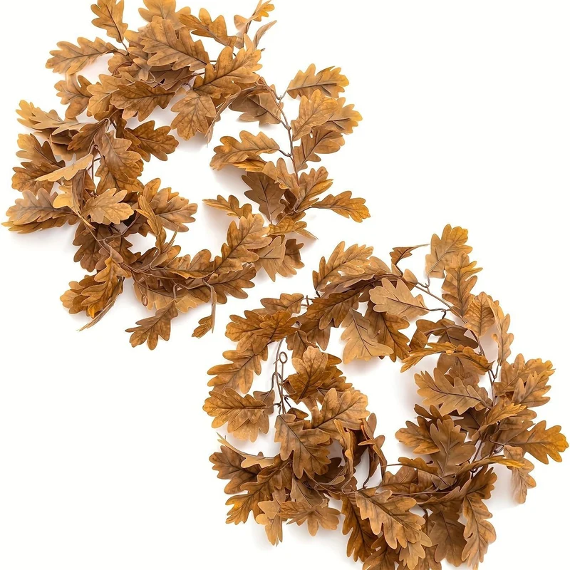 Künstliche Chrysanthemen-Girlande, 245 cm lange Blätterranke, Täuschend echt für Herbstdeko, Hochzeit, Gastronomie & Eventfloristik