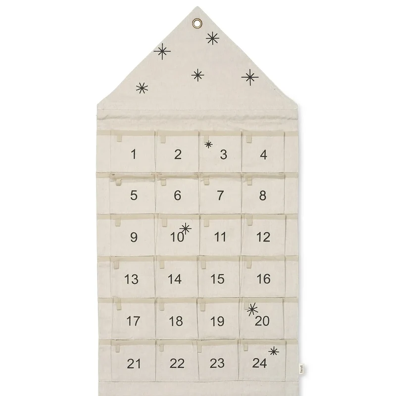 Adventskalender zum Befüllen aus Stoff Star - ferm LIVING