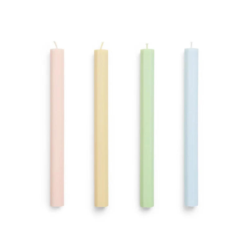 Hexagon Candle 4er-Set Stabkerzen - HAY