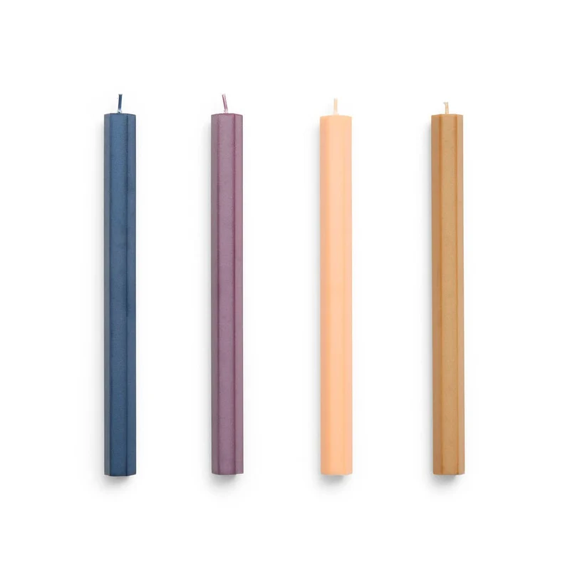 Hexagon Candle 4er-Set Stabkerzen - HAY