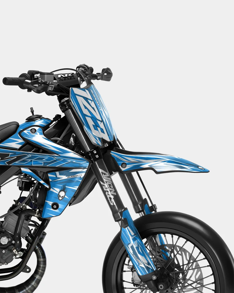PLUME - Kit deco RIEJU 50cc - Bleu