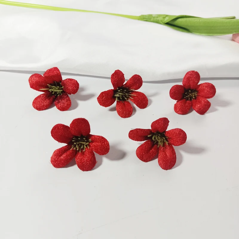 Wildblumen Blütenköpfe 10er Set, 4cm, Täuschend Echte Kunstblumen für Floristik & DIY, Hochzeit, Gestecke, Tischdeko, Mengenrabatt