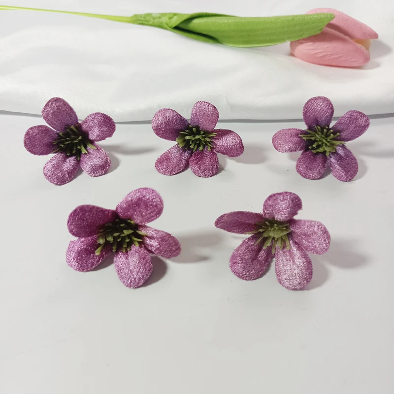 Wildblumen Blütenköpfe 10er Set, 4cm, Täuschend Echte Kunstblumen für Floristik & DIY, Hochzeit, Gestecke, Tischdeko, Mengenrabatt