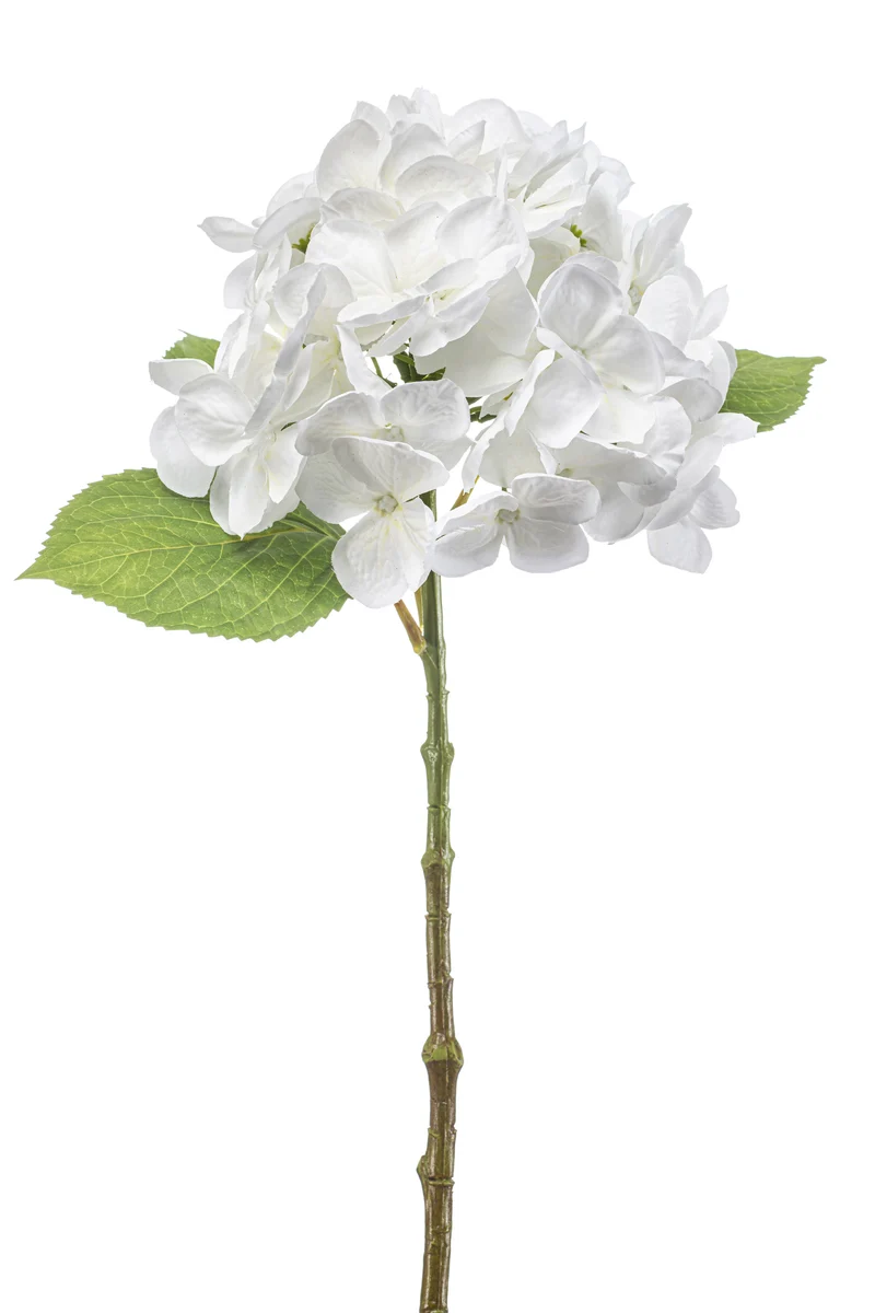 Hortensie künstlich 47 cm - 1 Kopf - Weiss